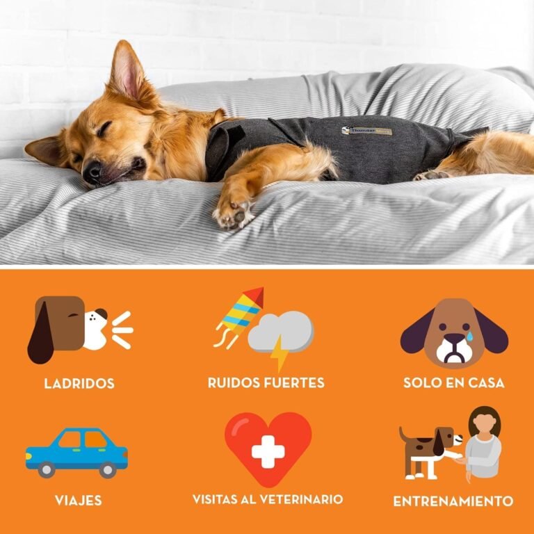 Thundershirt - Chaleco Relajante para Perros - Antiestrés, Ayuda a Reducir la ansiedad, Gris, XL