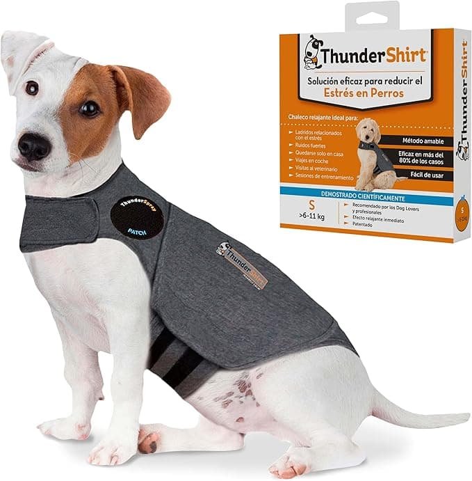 Thundershirt - Chaleco Relajante para Perros - Antiestrés, Ayuda a Reducir la ansiedad, Gris, XL